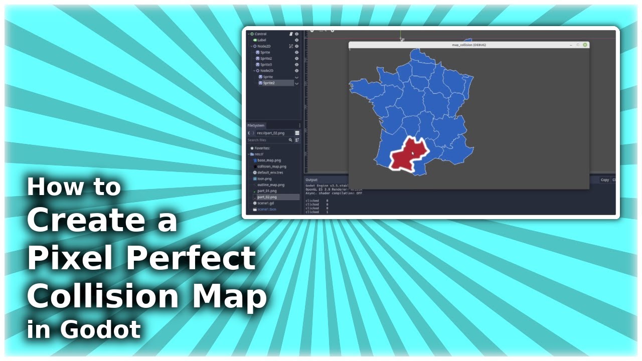 How to Create a Pixel Perfect Collision Map in Godot (Country Map)