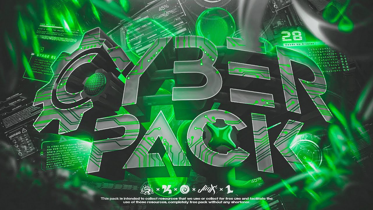 🟢CYBER PACK🟢 || JordyGFX ft.@Kikato_Artz x @RoninArtz x @Jimena1202 x @leoncreative2 || GFX 2024