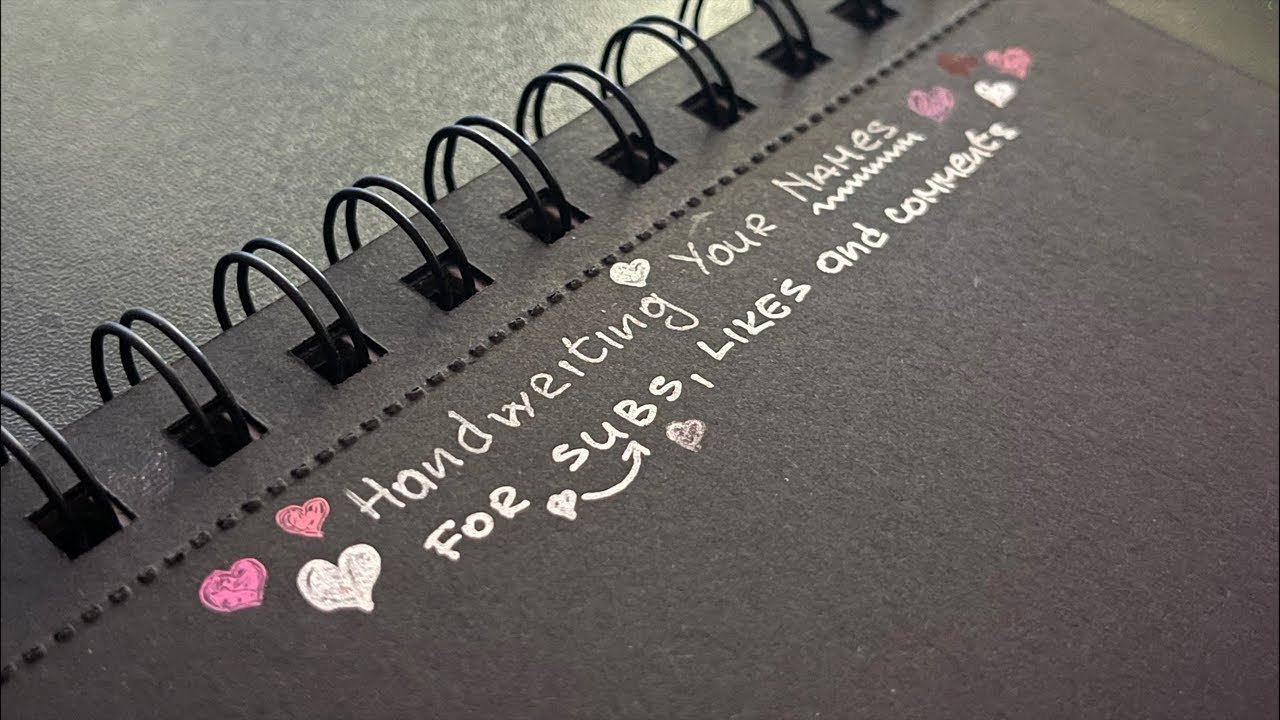 Subscribe & Watch Me Write YOUR Name #handwriting #calligraphy #ocd #calming #satisfying #doodle