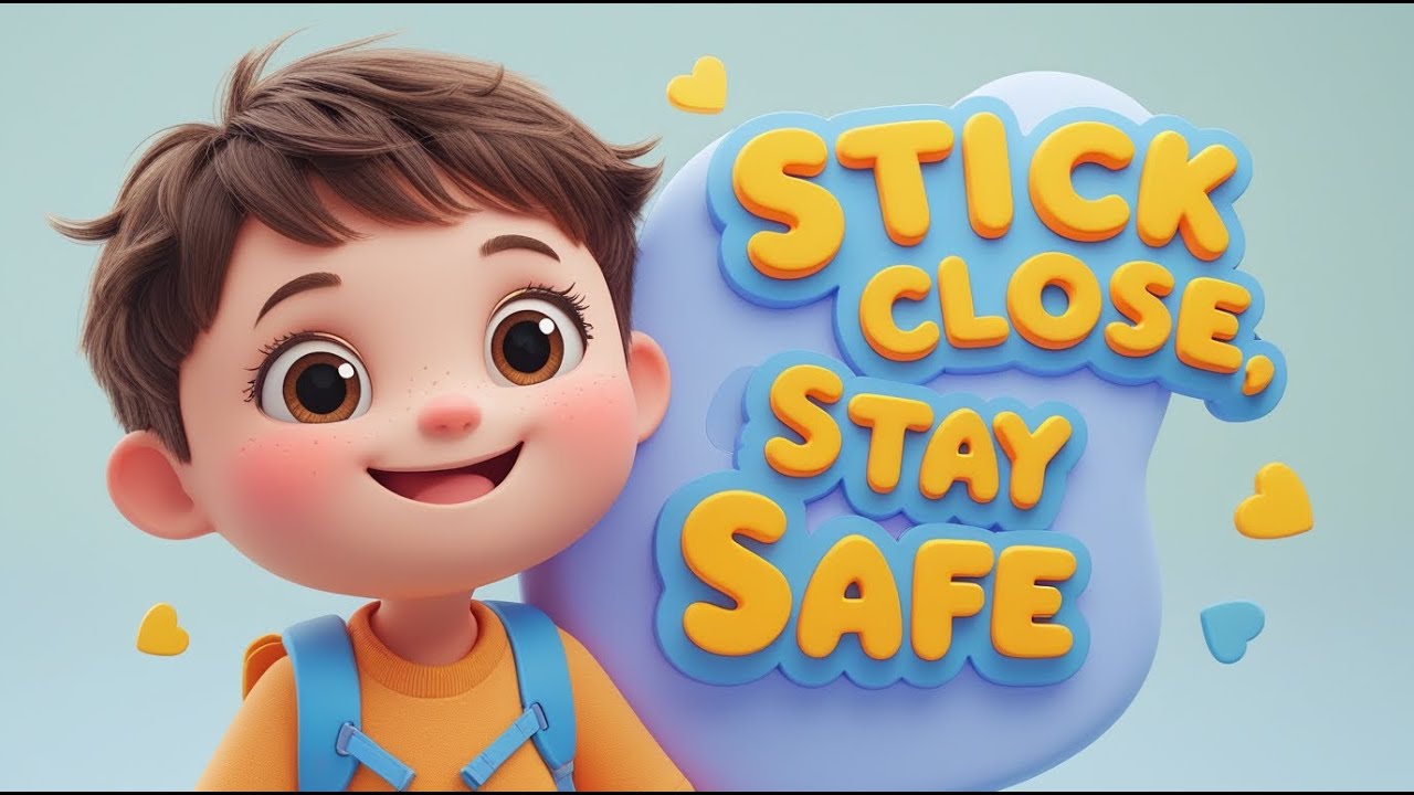 Stick Close, Stay Safe 🚸 | Stranger Safety Poem for Kids & Toddlers