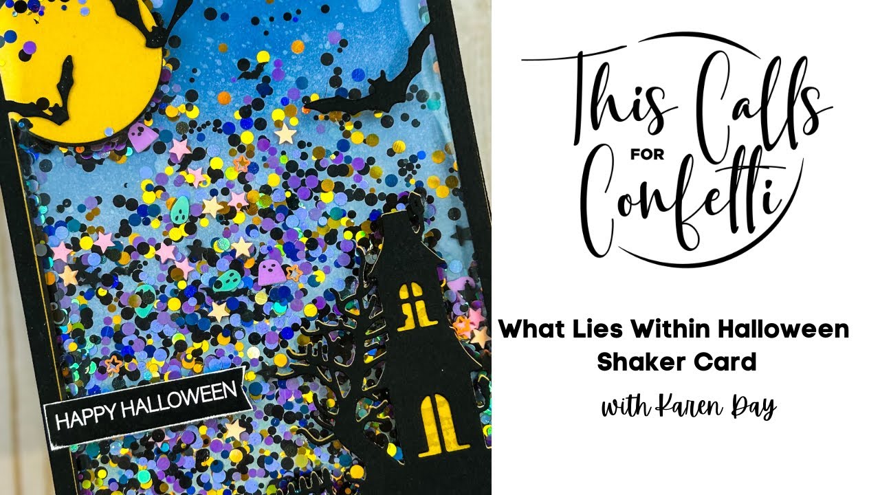What Lies Within Halloween Shaker card