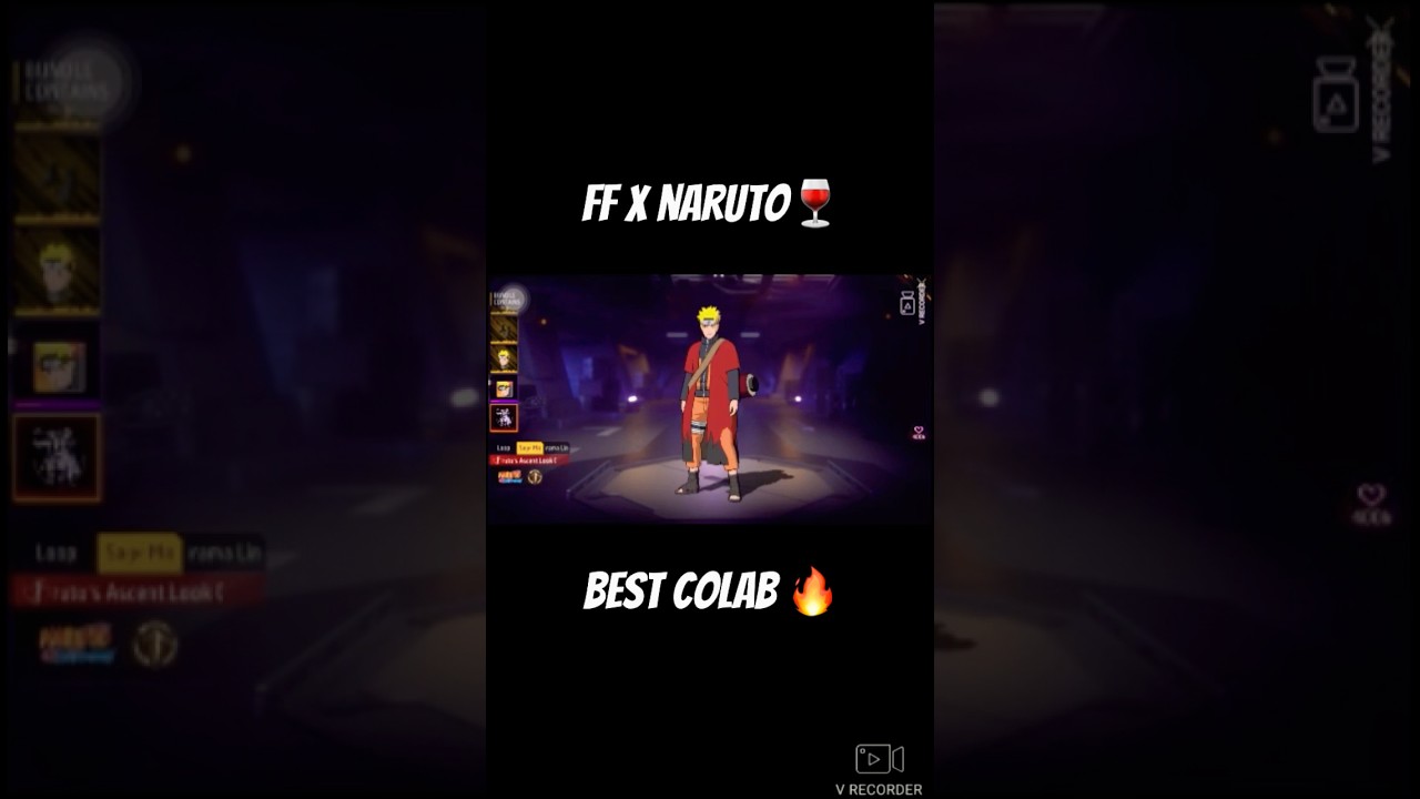 freefire x Naruto 🍷 #freefire #freefireshorts  #impossiblelyrics #gaming #mcfunk #impossiblemusic