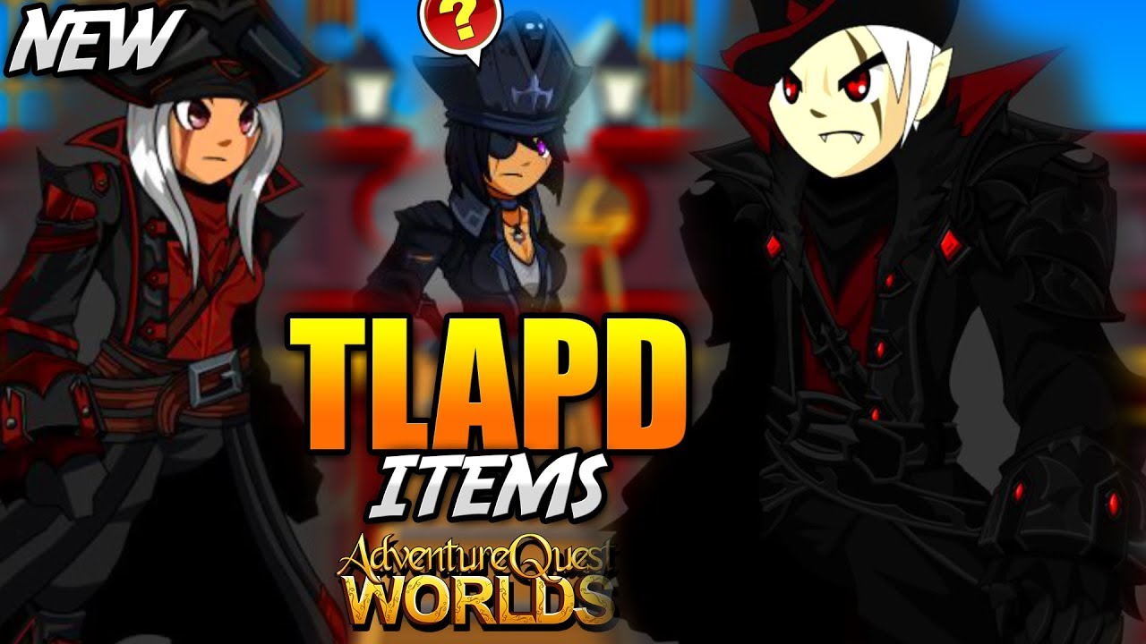 New TLAPD ITEMS! AQW AdventureQuest Worlds