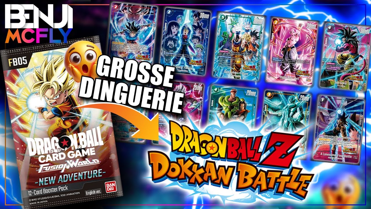 🔥DOKKAN BATTLE débarque sur les carte DRAGON BALL FUSION WORLD !!🥳🤩 FB05 New Adventure