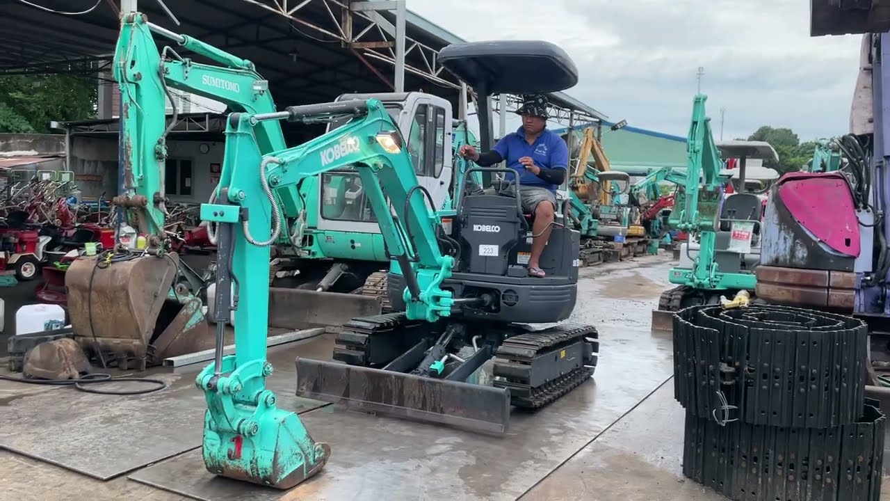 Siêu phẩm🤩🤗chỉ thiếu mỗi cái thùng Kobelco SK15sr mới tinh. Nông cơ Vũ Văn Bự