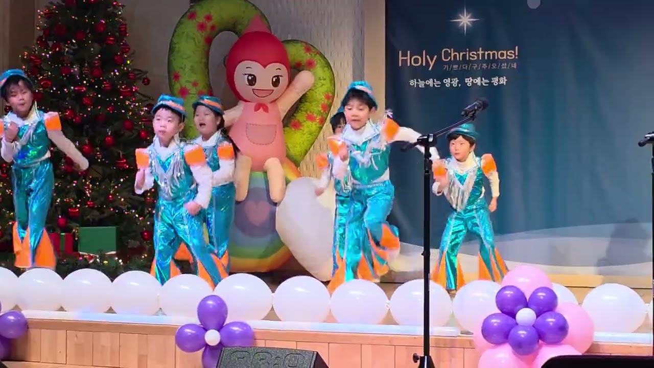 유치원 마지막 발표회 청바지