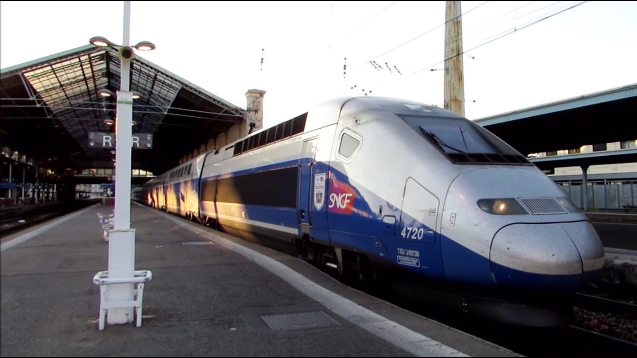 [DB/SNCF] Lyon Perrache : TGV 2N2 Frankfurt-Marseille (avec annonces)