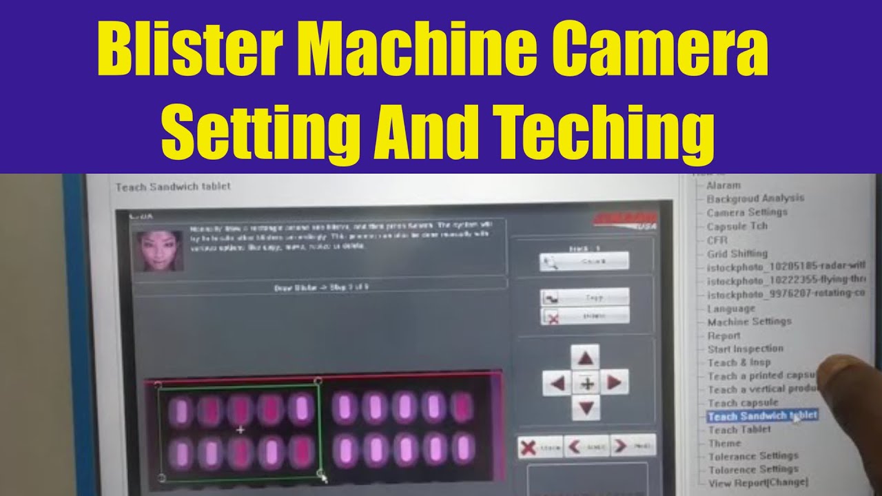 blister Camera teaching ! Jekson Inspection System ! Blister Camera Setting