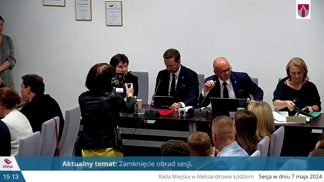 I sesja Rady Miejskiej w Aleksandrowie Łódzkim.