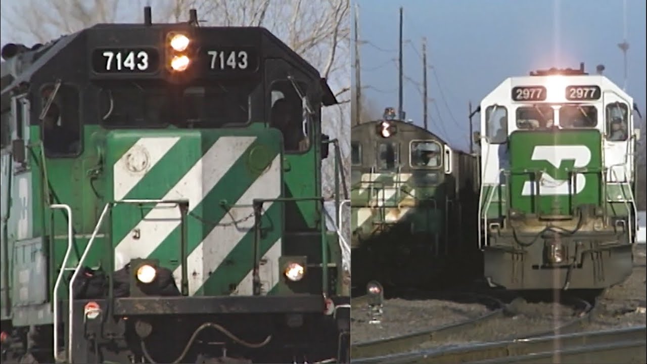 Classic BNSF Railway: Crossing The Cornbelt, The Marshall Subdivision - FULL VIDEO (1997)