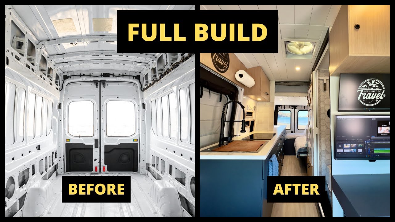 FULL CAMPERVAN BUILD - Step by Step DIY
