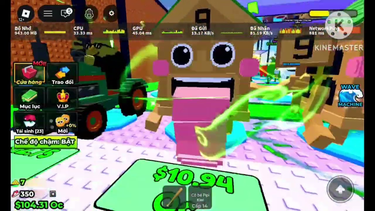 Chơi game sóng thần brainrot mà nó lagggg