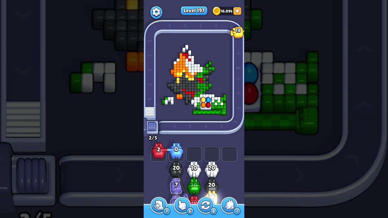 Pixel flow level 197 slow speed 
