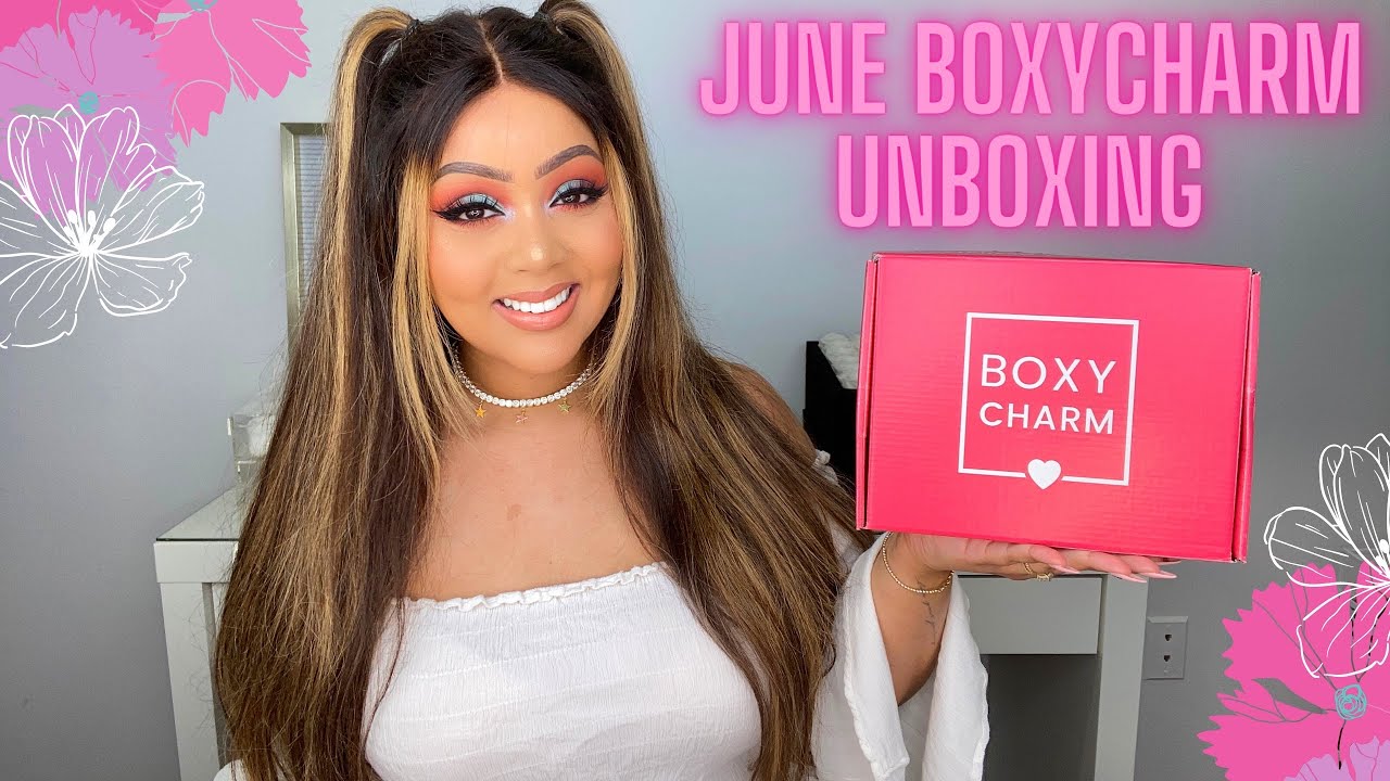 BOXYCHARM JUNE 2021 $25 BASE BOX UNBOXING & TRY-ON ||✨🤭 BEAUTY BOX REVIEW