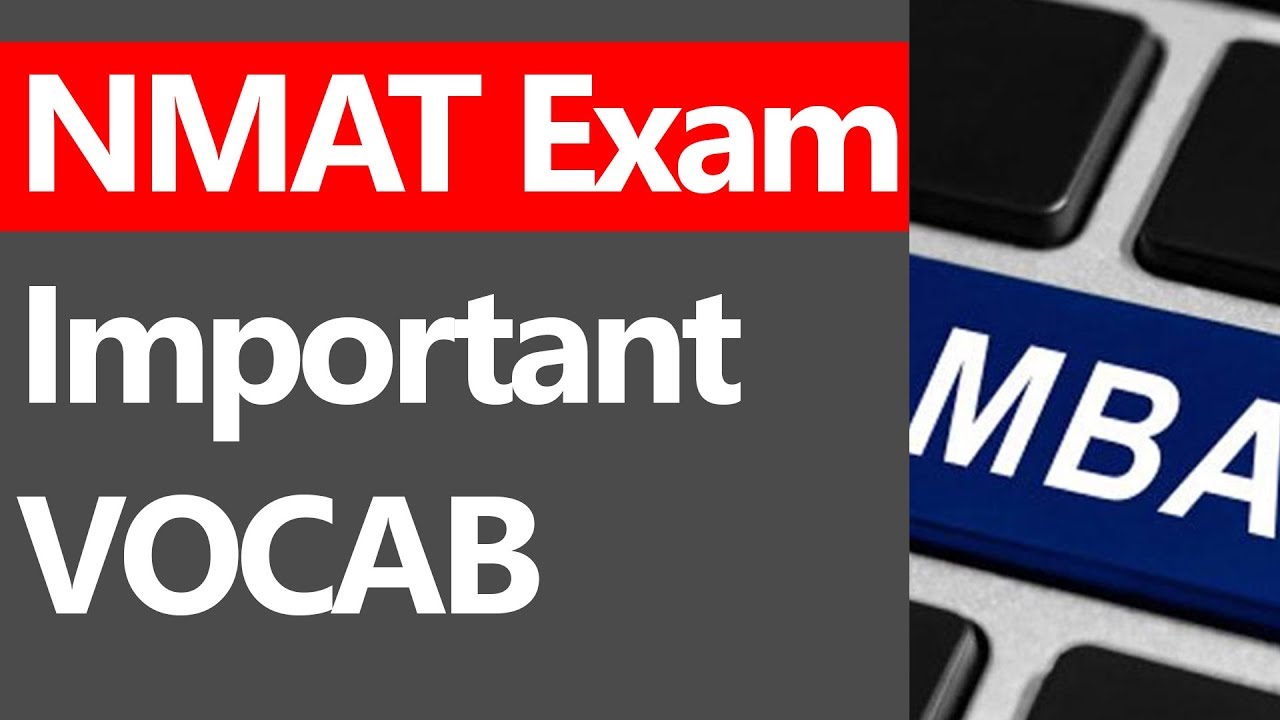 NMAT IMPORTANT VOCAB WORDS [WINDOW 2]