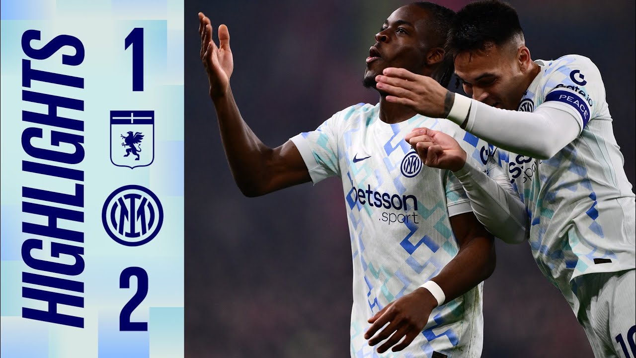 TWO GOALS AND THREE POINTS: WIN IN GENOVA 🖤💙 | GENOA 1&ndash;2 INTER | SERIE A 25/26 HIGHLIGHTS 🇬🇧