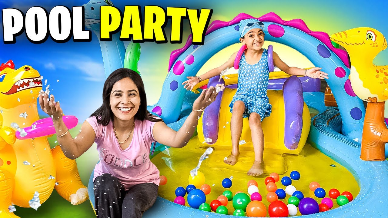 First Pool Party with Family😍| Summer Pool Party😍| #Family #Vlog😍| #samayranarula #poolparty