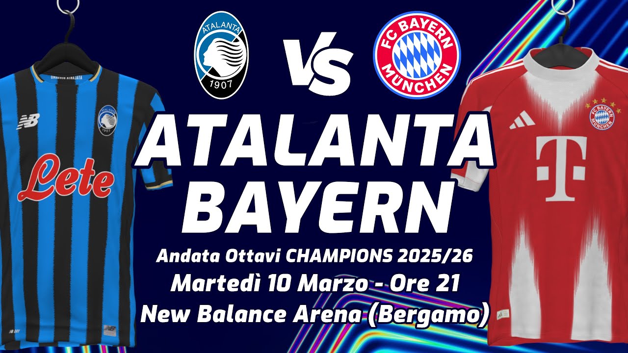 ATALANTA vs BAYERN MÜNCHEN ▪︎ CHAMPIONS 2025/26 ▪︎ LIVE REACTION, TELECRONACA CON STATISTICHE