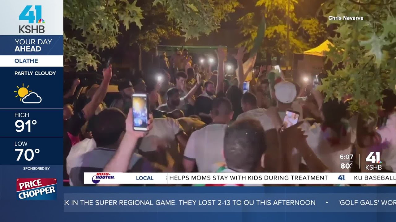 World Cup spirit fills Lawrence as fans greet Algeria&rsquo;s national team