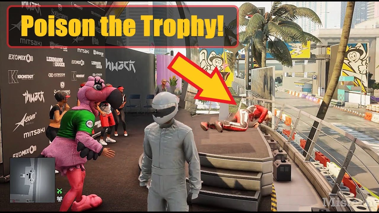 Hitman 2 - Don't Drive and Drink Master guide | Poison the trophy of Sierra Knox (Stig Disguise)