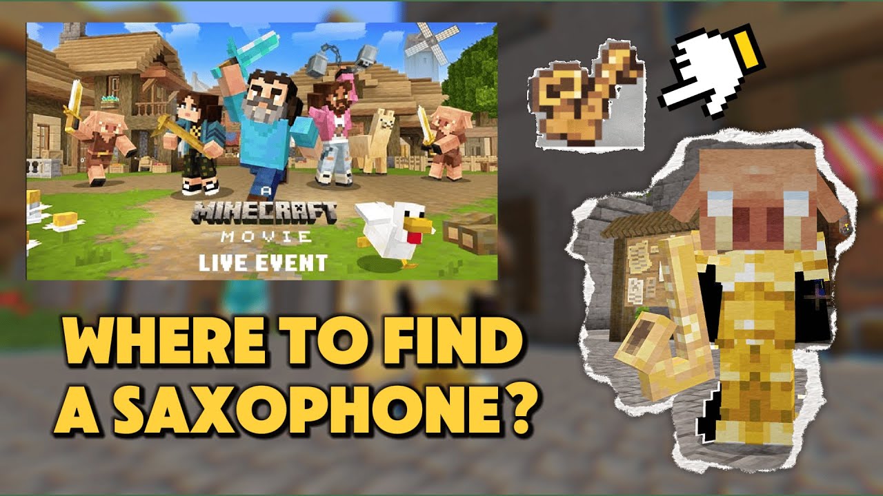 Minecraft Movie:  How to Find The SAXOPHONE (Easy Guide)