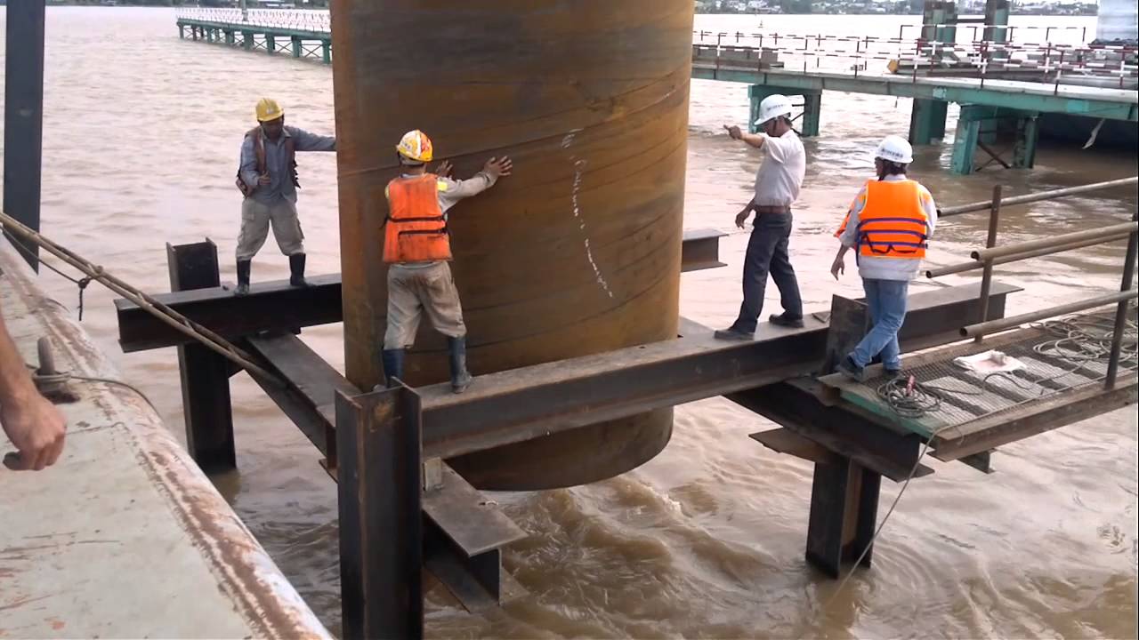 Cầu cao lãnh,cận cảnh thót tim công nhân xây dựng cầu đường việt nam