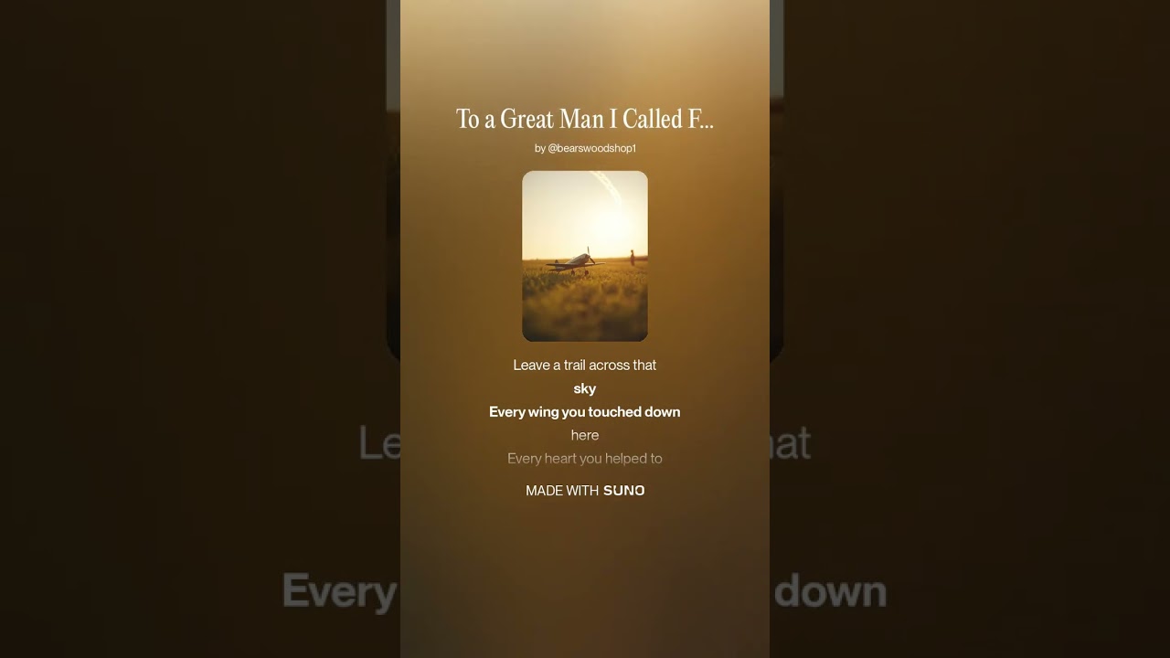 To a Great Man I Called Friend