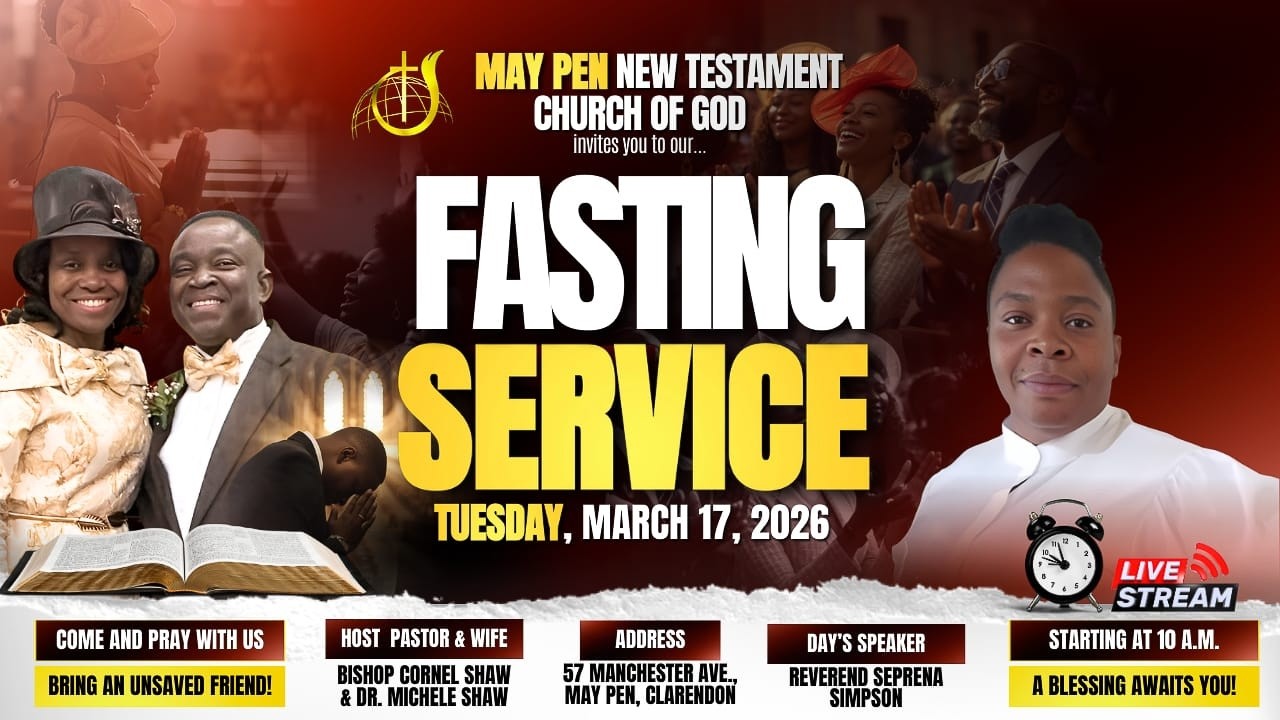 May Pen New Testament COG's Fasting Service with Reverend Seprena Simpson