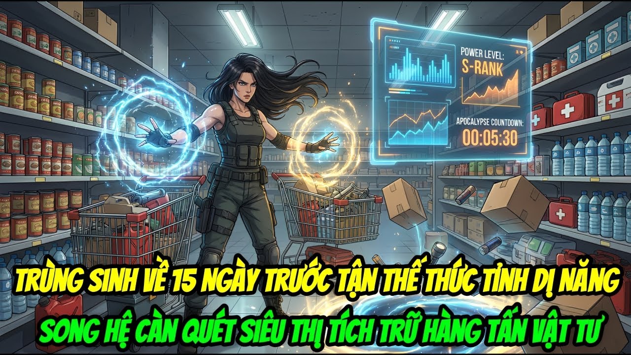 Trùng Sinh Về 15 Ngày Trước Tận Thế Thức Tỉnh Dị Năng Song Hệ Càn Quét Siêu Thị Tích Trữ Hàng Tấn
