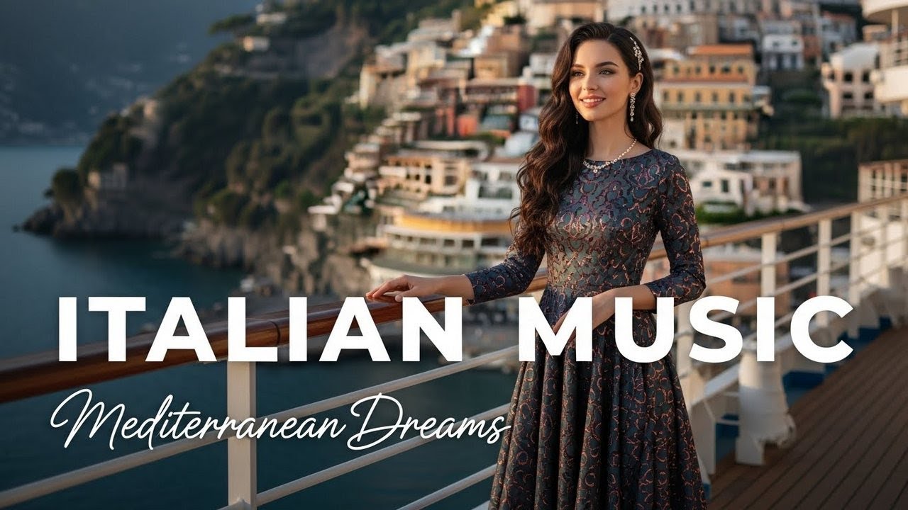 🎶 Italian Vibes & Mediterranean Music 🎶 Serene Amalfi Coast & Lake Como Relaxing Scenery Calm Flow