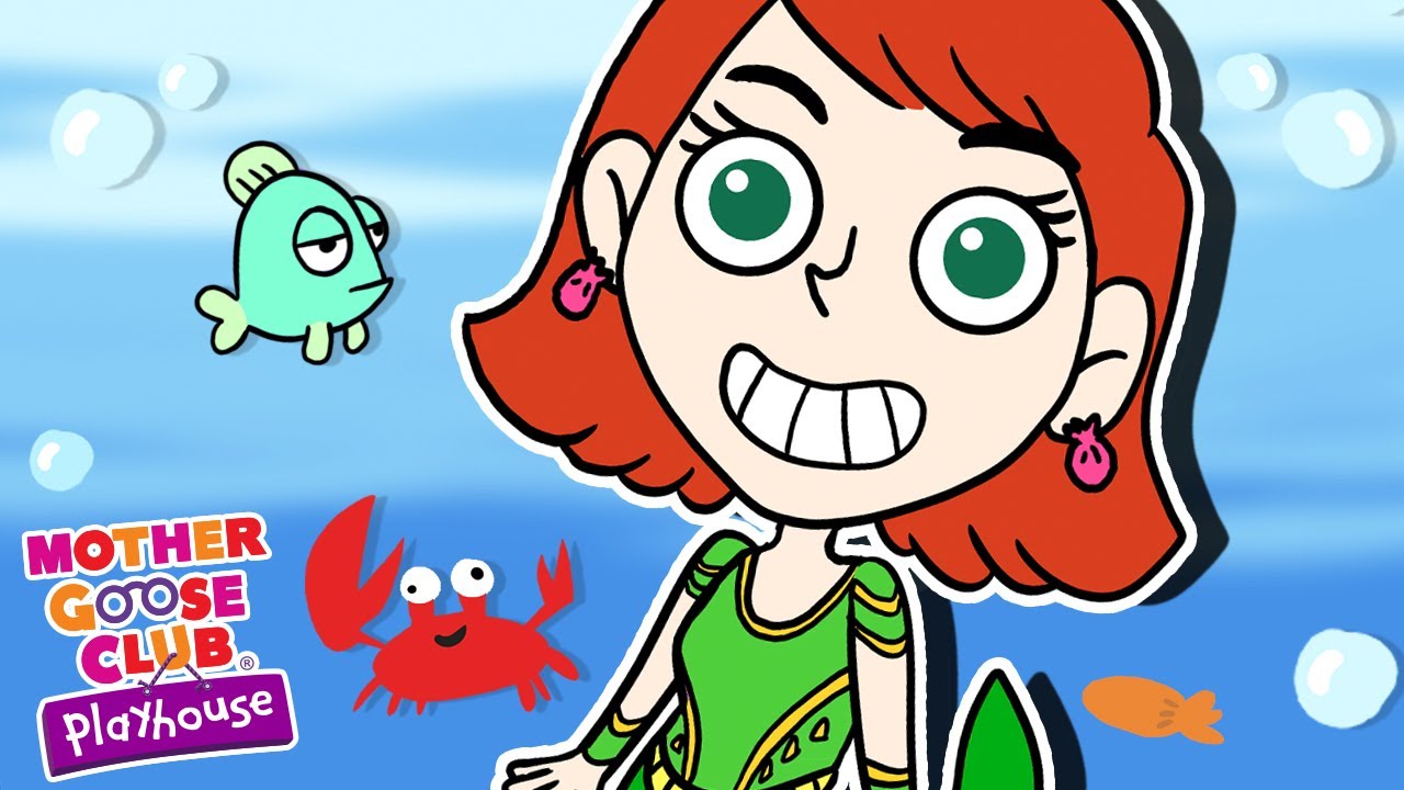 Mermaid Daddy Mommy Song + More | Mother Goose Club Nursery Rhyme Cartoons #NurseryRhymes
