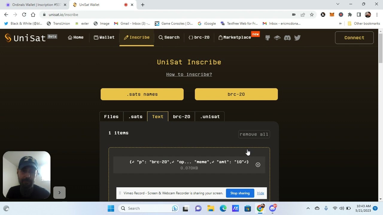 How to make a transfer inscription for your Brc-20 tokens and how to sell your Brc-20 tokens.