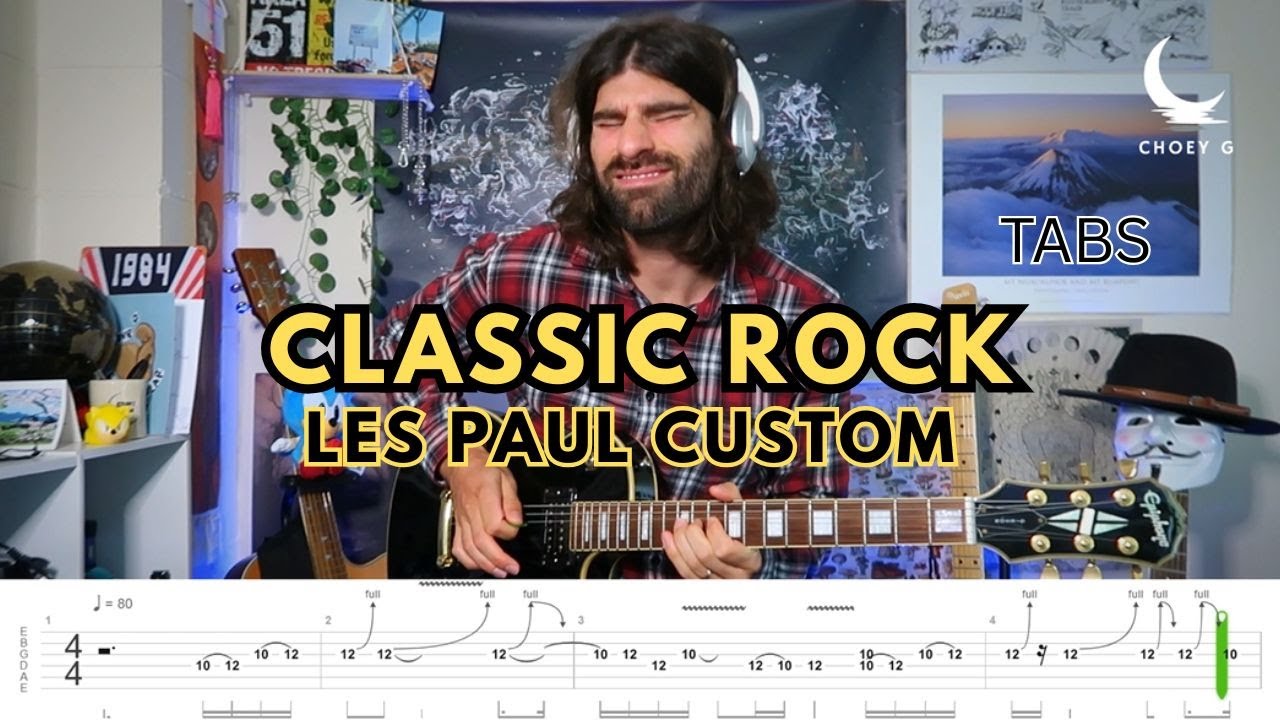 Classic Rock Guitar Solo (tabs) – Epiphone Les Paul Jam