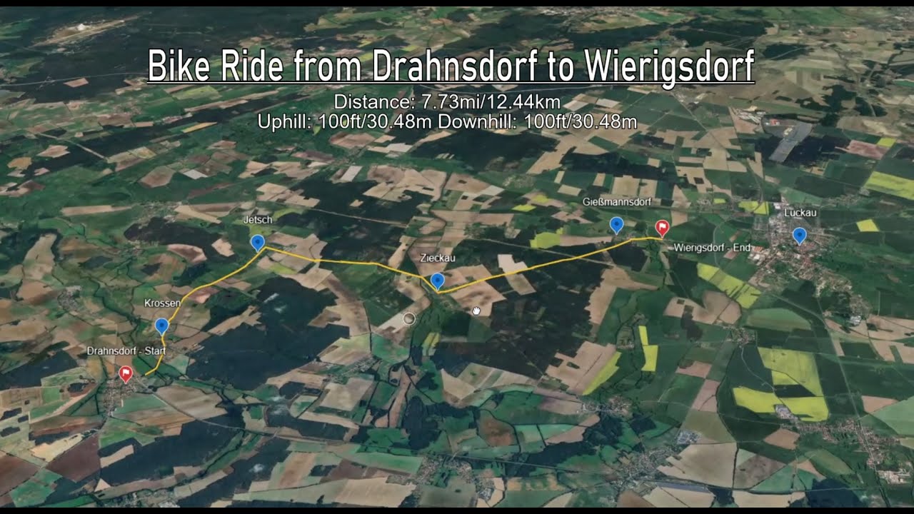 Bike Ride from Drahnsdorf to Wierigsdorf (Uncut)