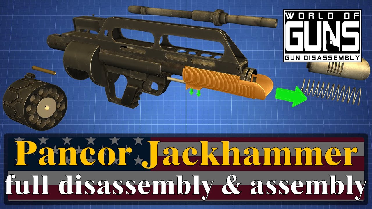 Pancor Jackhammer: full disassembly & assembly | World of Guns