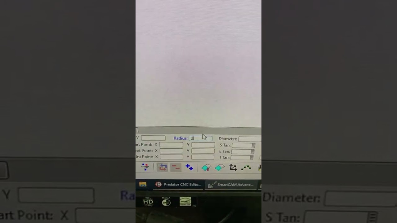 How to creat and arc in SmartCAM