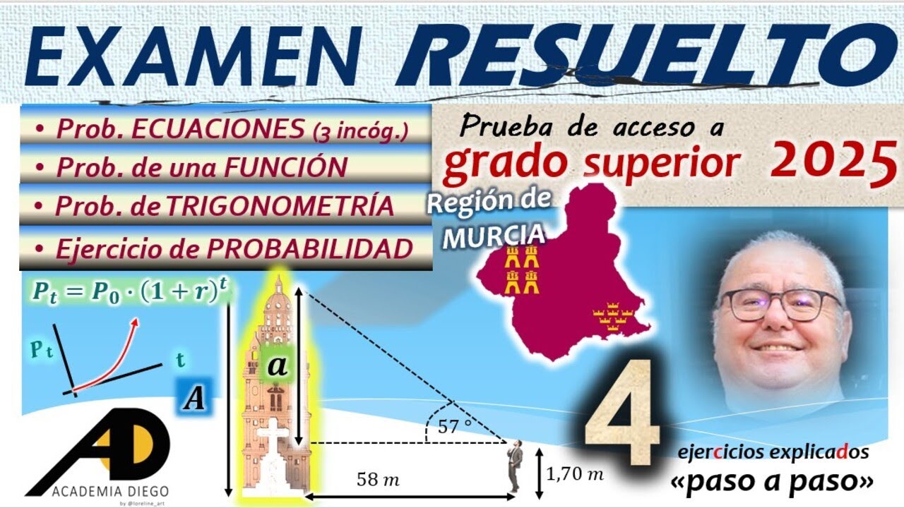 GRADO SUPERIOR Región de MURCIA 2025 @ACADEMIADIEGO #matematicas #secundaria #bachillerato