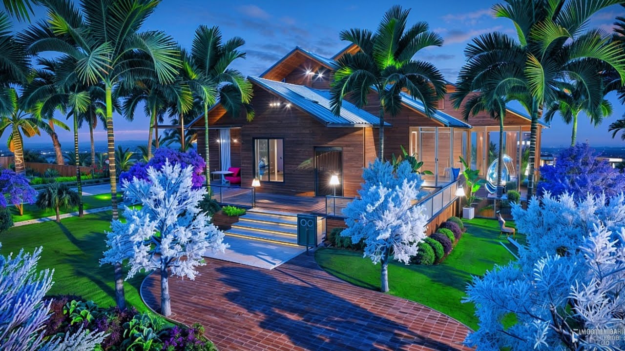 PUBG Mobile house design for level 30 house with beautiful garden