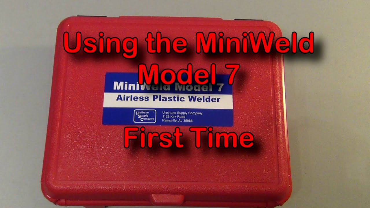 Аппарат для безвоздушной сварки пластика Mini-Weld Model 7 &mdash; первое использование