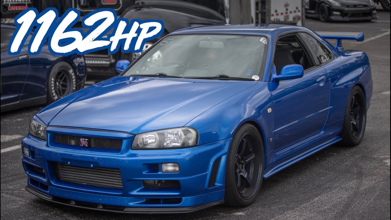 1162HP Skyline R34 GTR Godzilla Ride Along - BADDEST Skyline in the USA?!