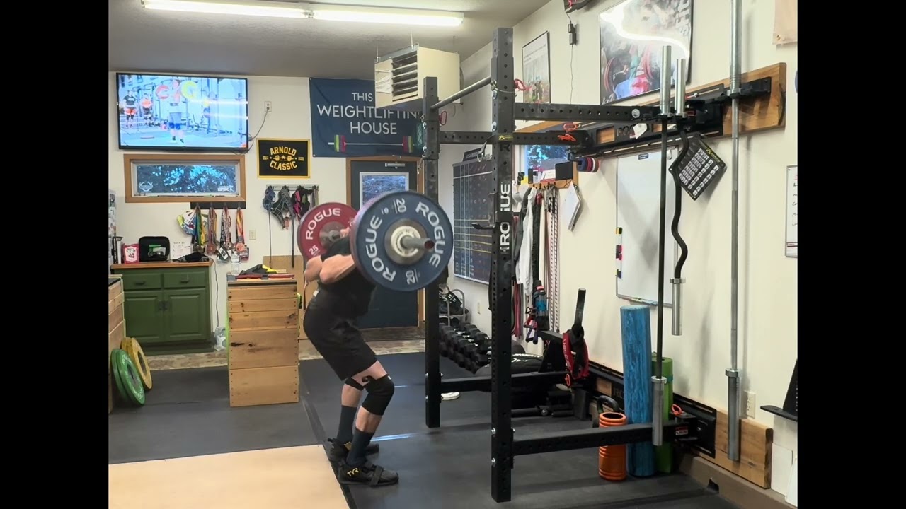 Pendlay snatch complex @ 50, Shankle C&J complex @ 71, back squat 4x5 @ 111, push press @ 65