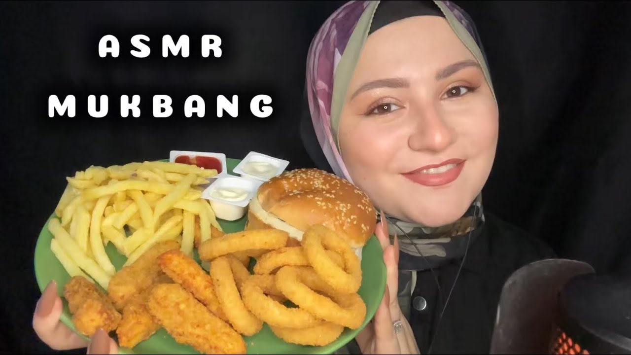 TÜRKÇE ASMR | Mukbang | Hamburger yiyorum 🫠🤤