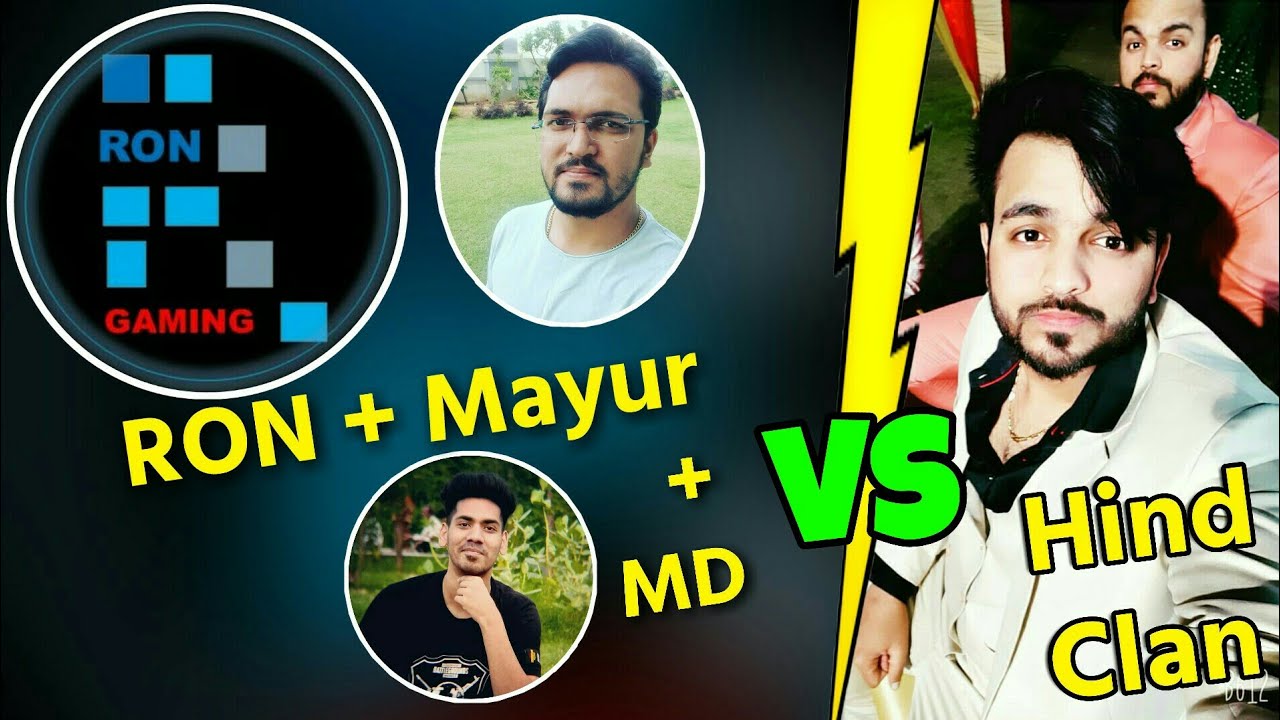 Ron  Gaming + Mayur + MDisCrazY vs Hind Clan (Soldier) fight | Granade kill? | Emulator |