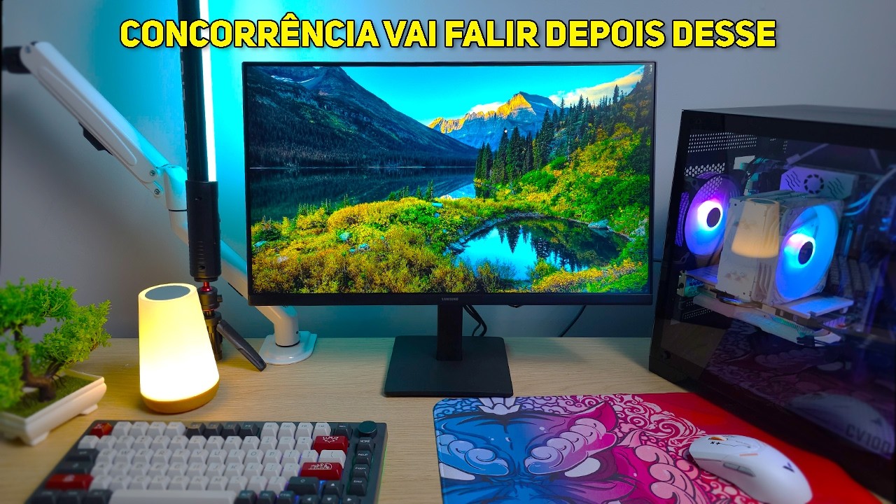 O FIM dos monitores gamer caros? A Samsung lançou a resposta por R$400. (Samsung Essential S3)