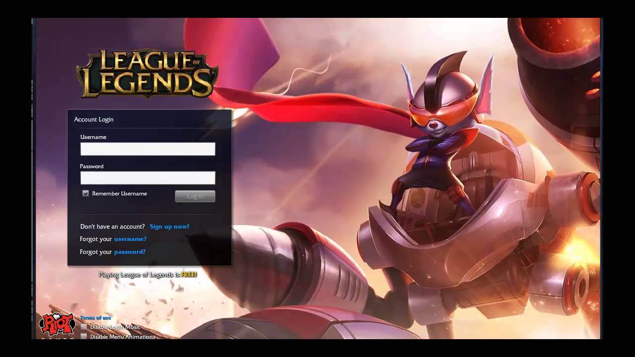 Login Screen + Animation - Super Galaxy Rumble - League of Legends