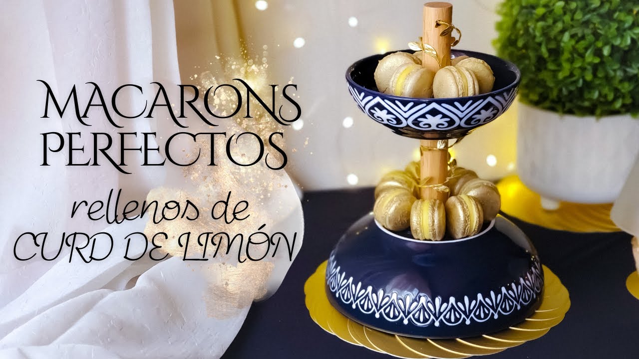 Errores más comunes, soluciones y tips para macarons perfectos | MACARONS DORADOS RELLENOS DE LIMÓN
