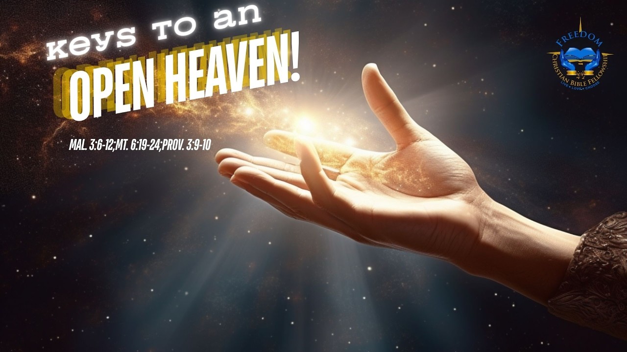 KEYS TO AN OPEN HEAVEN, Part 2: Mal. 3:6-12; Mat. 6:19-24; Prov. 3:9-10Malachi 1:1-2