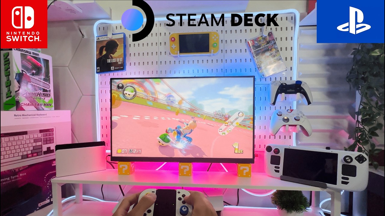 Building The Best Gaming Setup For my Consoles ► PS5  | Nintendo | Steam Deck | 2024!!!