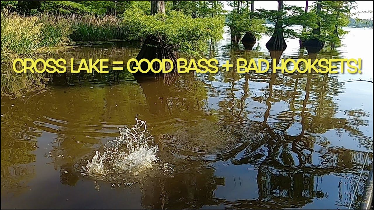 BASS FISHING!  TWO TRIPS TO CROSS LAKE WITH VERY DIFFERENT RESULTS!