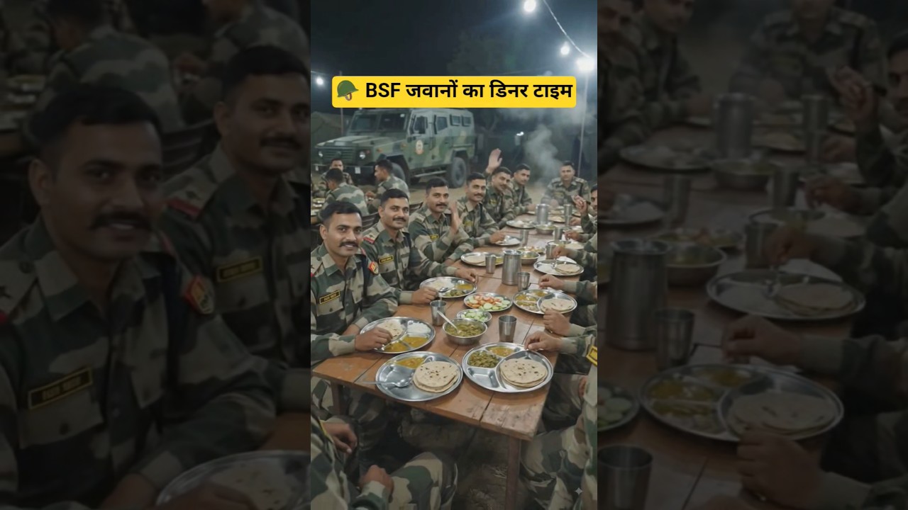 😱Dinner at the BSF camp #bsf #dinner #indianarmyannu #vlog #sscgd #shorts #crpf #trending #capf #yt
